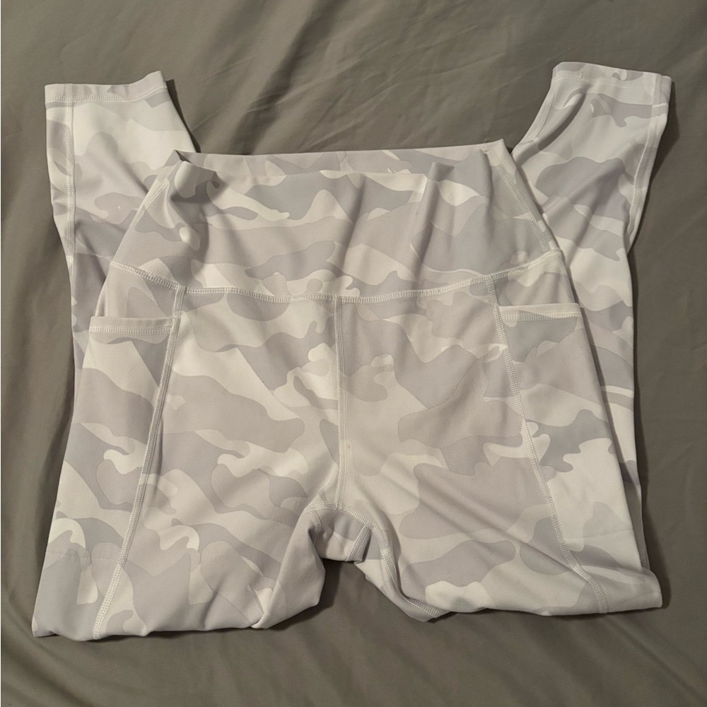 Light Gray Camouflage Leggings